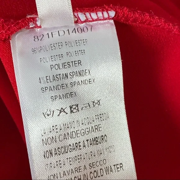 Gaudi' Red Ruffle Mini Dress - Picture 13 of 14